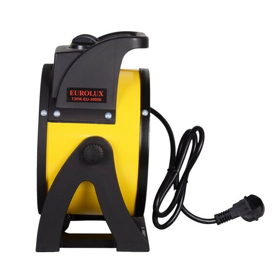 Тепловые пушки: Тепловая электрическая пушка Eurolux ТЭПК-EU-3000K керамический нагревательный элемент, круглая [67/1/37] фотографии