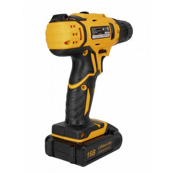 Дрели и шуруповерты: Дрель-шуруповерт аккумуляторная Вихрь ДА-16Л-2К безударный, быстрозажимной, 400/1400 об/мин, 42/20 Нм, 16 В, 2 А*ч, 1.3 кг, кейс [72/14/32] фотографии