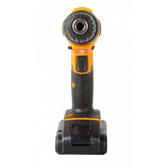 Дрели и шуруповерты: Дрель-шуруповерт аккумуляторная Вихрь ДА-20Л-2КА безударный, быстрозажимной, 400/1400 об/мин, 42/22 Нм, 20 В, 1.5 А*ч, 2.5 кг, кейс, с набором оснастки 65 предметов [72/14/36] фотографии