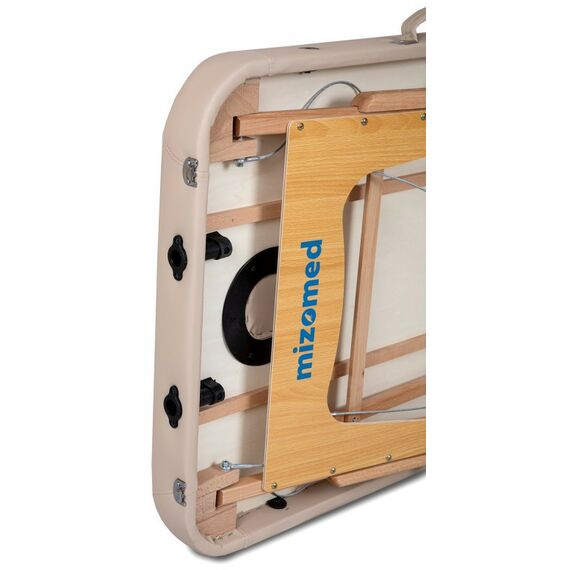 Массажные столы:  Массажный складной стол Mizomed Premium Pro 2 бежевый фотографии