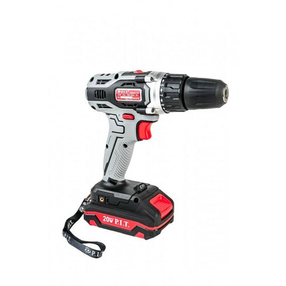 Дрели и шуруповерты: Аккумуляторная дрель P.I.T. PBM20H-10A/1 20В, 28Нм, патр.10 мм, 2ск, 1акб Li-Ion 2Ач, ЗУ 3А, кейс фотографии