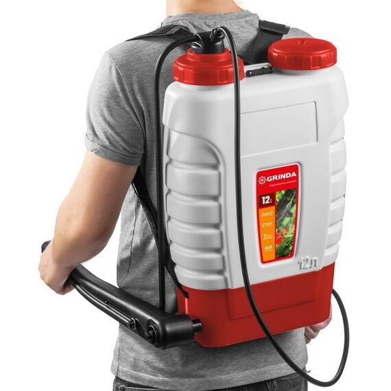 Опрыскиватели садовые: Опрыскиватель ранцевый GRINDA KS-12 12 л, с телескопическим алюминиевым удлинителем [425217] фотографии