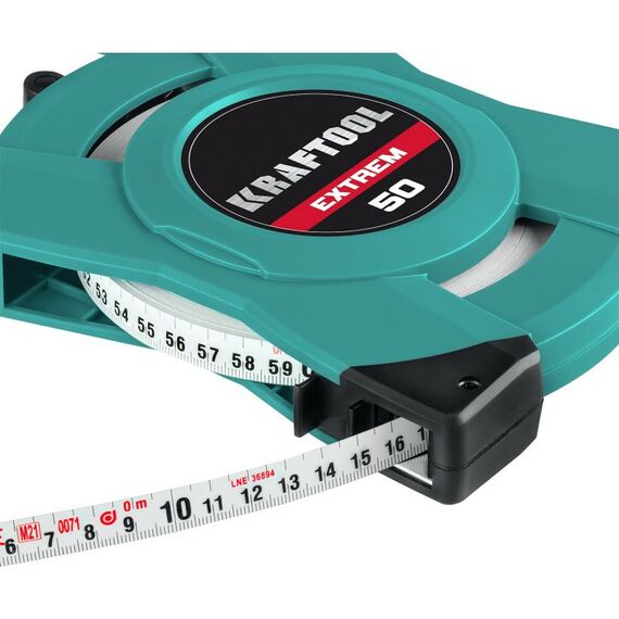 Рулетки, курвиметры: Геодезическая стальная мерная лента KRAFTOOL EXTREM 50 м [34185-50] фотографии