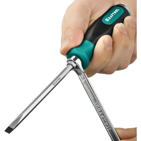 Отвертки: Набор ударных отверток KRAFTOOL IMPACT 25025 6 шт сквозной стержень Cr-Mo фотографии