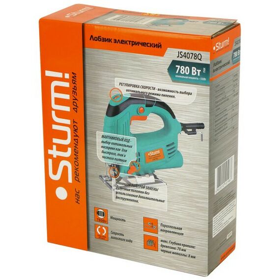 Лобзики: Лобзик Sturm! JS4078Q 780Вт, 8/70мм ход [JS4078Q] фотографии