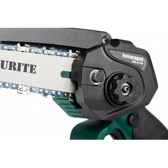 Цепные пилы: Цепная пила аккумуляторная Favourite OBS 21 TG6 21В, 2/4Ач, без АКБ и без ЗУ фотографии
