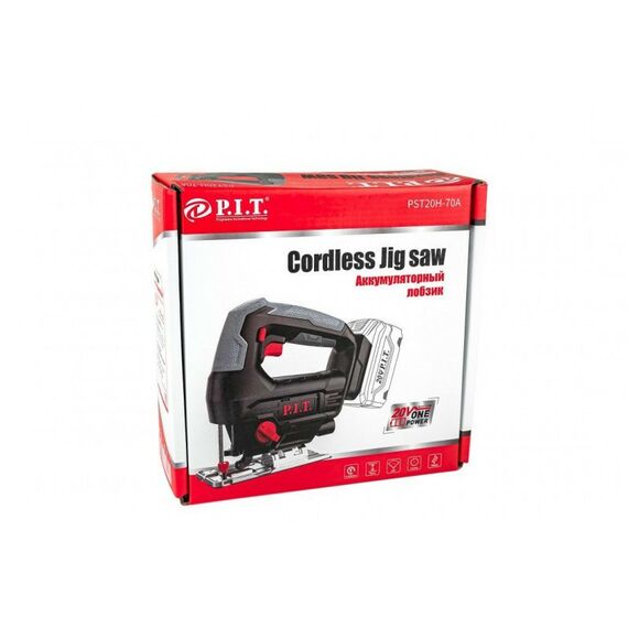 Лобзики: Лобзик аккумуляторный P.I.T. PST20H-70A SOLO 20В, пропил 70мм, 0-2400 ход/мин, быстрозажимн., коробка, без АКБ и ЗУ фотографии