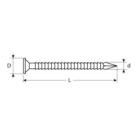 Гвозди: Гвозди ершеные с конической головкой Зубр 60 х 4.0 мм 5 кг, оцинкованные [305160-40-060] фотографии