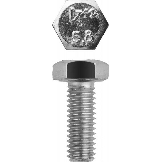 Метрический крепеж: Болт Зубр M6 x 16 мм ГОСТ 7798-70, 5 кг, кл. пр. 5.8, оцинкованный [303080-06-016] фотографии