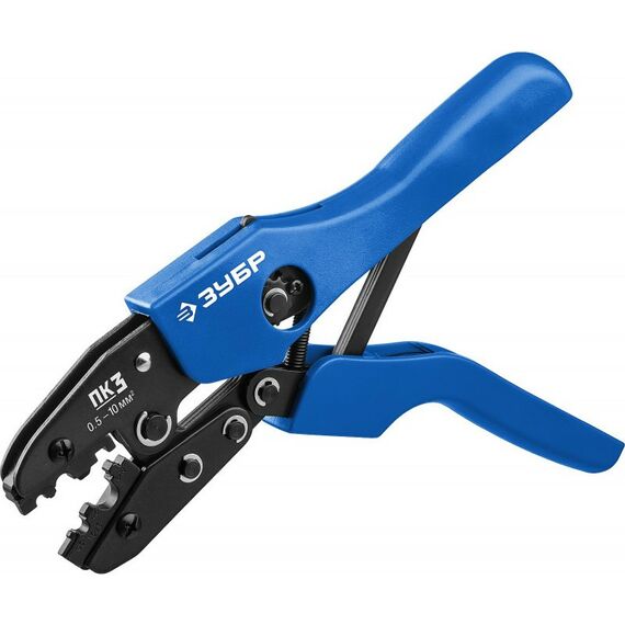 Электромонтажный инструмент: Пресс-клещи Зубр Профессионал ПК-3 для медных наконечников и гильз 0,5 - 10 мм.кв [45456-3] фотографии