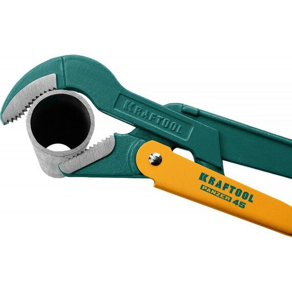 Столярно-слесарный инструмент: Ключ трубный KRAFTOOL PANZER-45 №3 изогнутые губки [2735-20_z02] фотографии