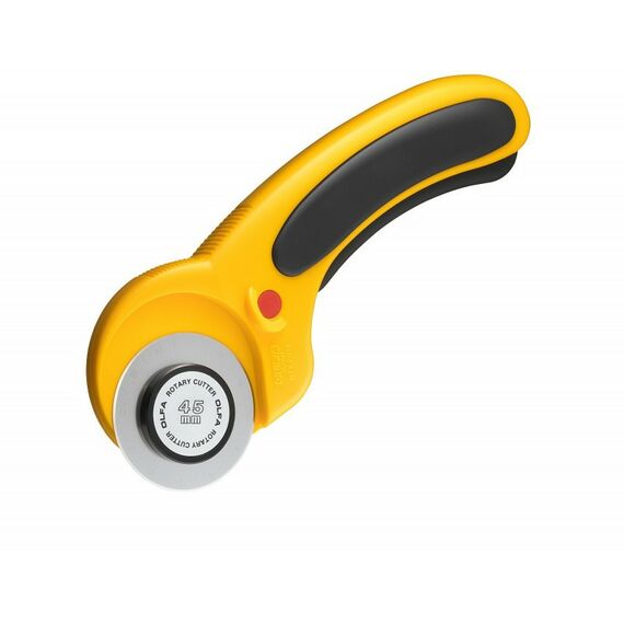 Столярно-слесарный инструмент: Нож OLFA OL-RTY-2/DX с круговым лезвием, с пистолетной рукояткой, фиксатор, 45мм фотографии