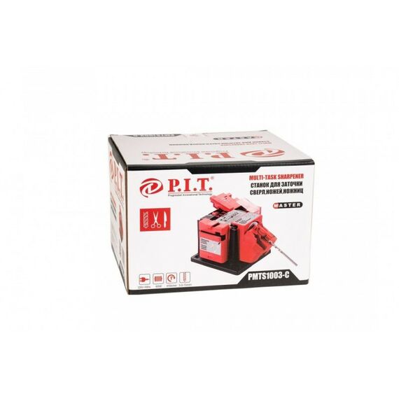 Все для заточки инструмента: Станок для заточки сверл, ножей, ножниц P.I.T. PMTS1003-C 65Вт, 3-10мм, 6700 об/мин фотографии