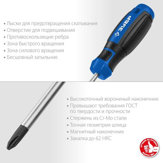 Отвертки: Набор отверток с насадками Зубр Профессионал-46 46 шт [25283-H46_z01] фотографии