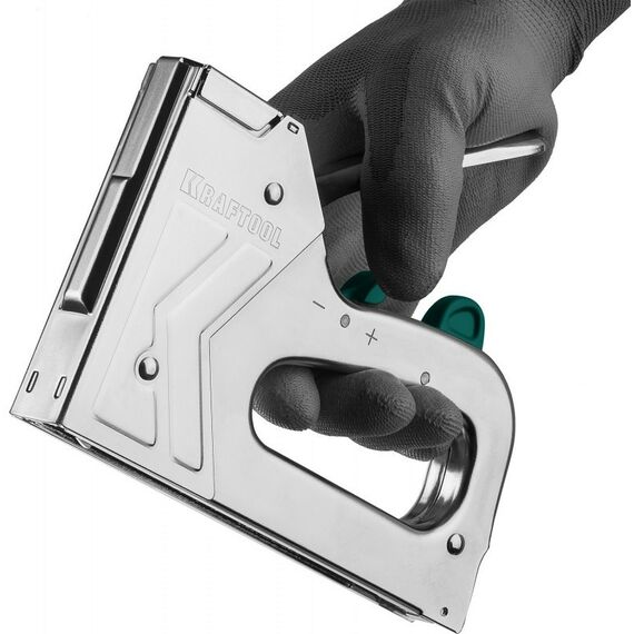 Степлеры: Стальной рессорный степлер KRAFTOOL HARD-140 тип 140(6-16мм)/300/500 [3185] фотографии