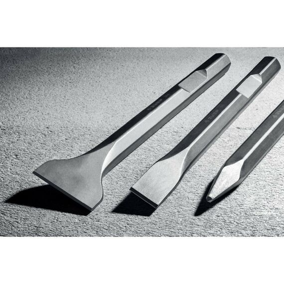 Буры, пики, коронки, сверла: Зубило пикообразное Зубр HEX 28.6 (Макита тип) 400 мм [29380-00-400] фотографии