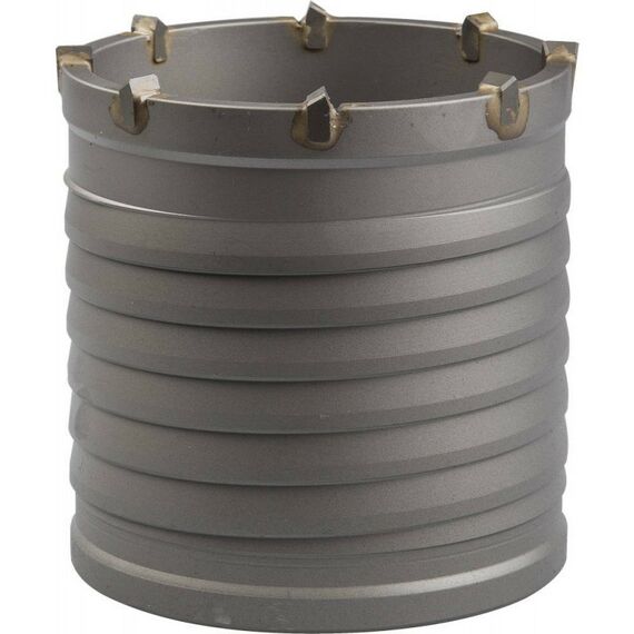 Буры, пики, коронки, сверла: Коронка буровая Зубр d=100мм L=100мм конусная посадка, без оснастки [29300-100] фотографии