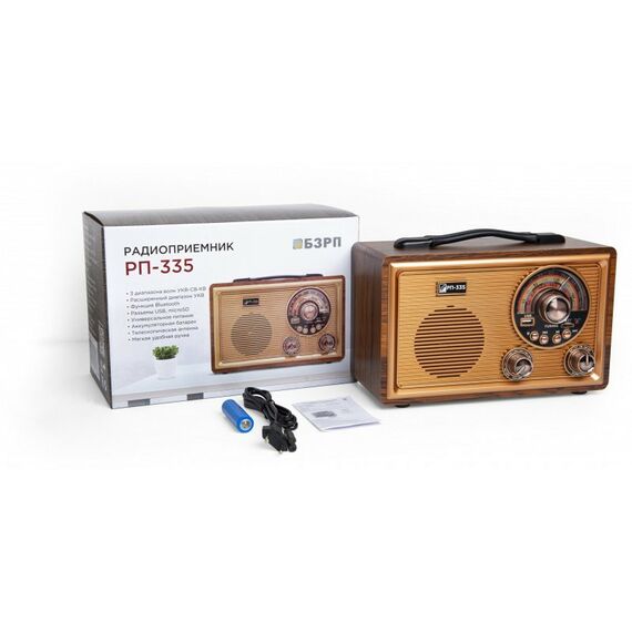 Радиоприемники, радиочасы: Радиоприемник БЗРП РП-335 УКВ 64-108МГц фотографии