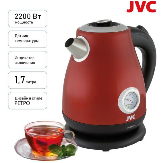 Чайники, термопоты: Чайник JVC JK-KE1717 red фотографии