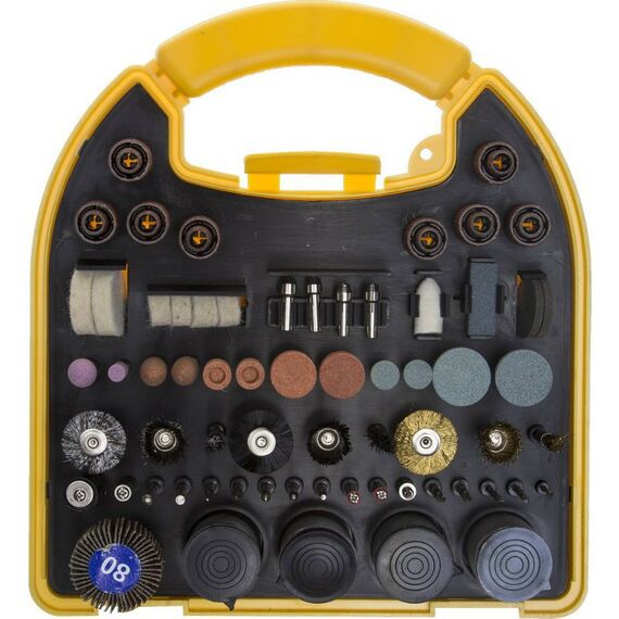 Прямошлифовальные машины (граверы): Набор мини-насадок для гравировальных машин STAYER MASTER 29900-H186 186 предметов, пластиковый кейс фотографии