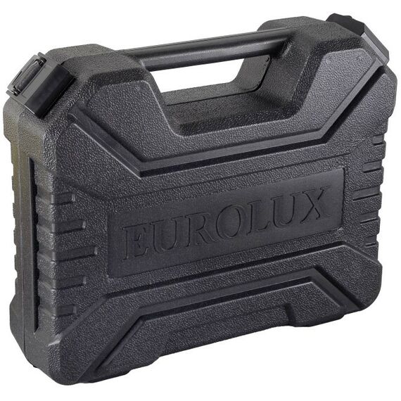 Дрели и шуруповерты: Дрель-шуруповерт аккумуляторная Eurolux ДА-18/2Li безударный, быстрозажимной, 0-400, 0-1400 об/мин, 30/12 Нм, 18В, 1.5 А*ч, 1.3 кг, кейс [72/14/40] фотографии