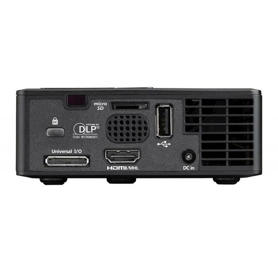 Проекторы: Проектор Optoma ML750e DLP, LED, WXGA 1280x800, 700Lm, 15000:1, HDMI, USB, MHL, MicroSD, 1x1W speaker, 3D Ready, led 20000hrs, Black, 0.38 кг [95.8UA02GC1E] фотографии