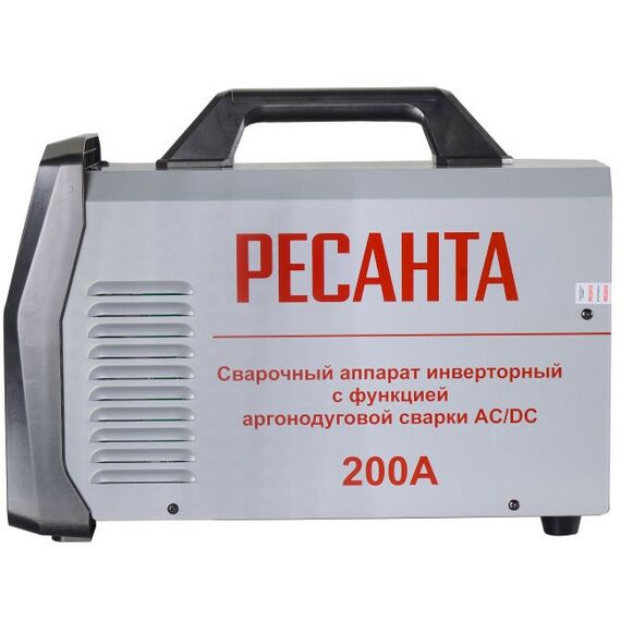 Сварочные аппараты: Сварочный аппарат инверторный РЕСАНТА САИ-200АД (АС/DC) MMA, TIG, 220-230 В, 10 – 200 А, ПН - 60% [65/98] фотографии