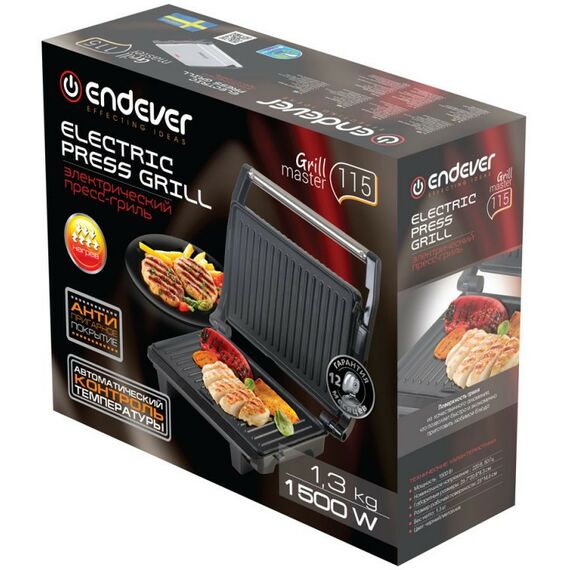 Фритюрницы, грили: Гриль электрический Endever Grillmaster 115 [80088] фотографии