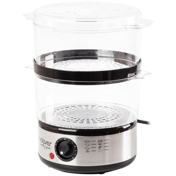 Пароварки: Пароварка Endever Vita-165 черный/стальной [90033] фотографии