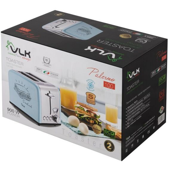 Тостеры: Тостер VLK Palermo 100 голубой [90280] фотографии