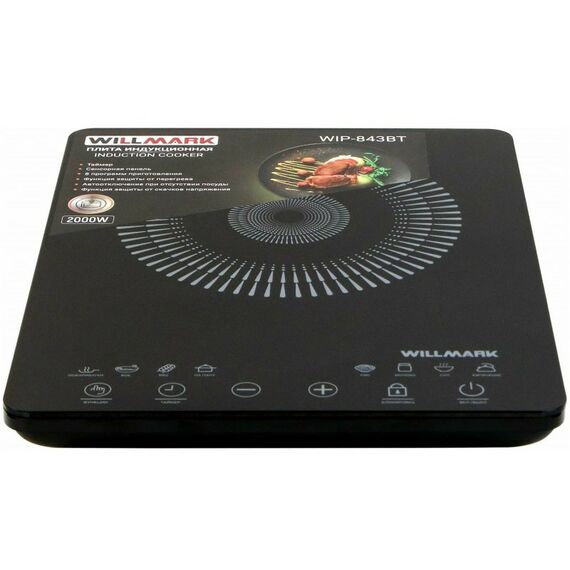 Электроплитки: Плитка индукционная WILLMARK WIP-843BT фотографии