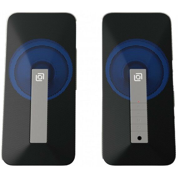 Колонки: Колонки Oklick OK-130 Black 2x10W, Bluetooth, питание  от USB [1458495] фотографии
