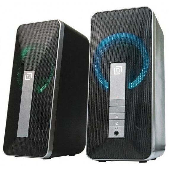 Колонки: Колонки Oklick OK-130 Black 2x10W, Bluetooth, питание  от USB [1458495] фотографии