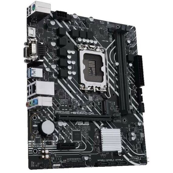 Материнские платы: Материнская плата Asus PRIME H610M-D D4 LGA1700 <H610> PCI-E Dsub+HDMI GbLAN SATA MicroATX 2DDR4 RTL фотографии