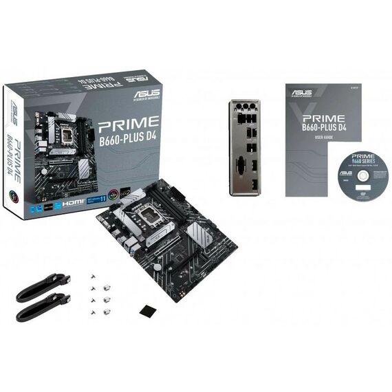 Материнские платы: Материнская плата Asus PRIME B660-PLUS D4 LGA1700 <B660> 2xPCI-E Dsub+HDMI+DP 2.5GbLAN SATA ATX 4DDR4 (RTL) фотографии