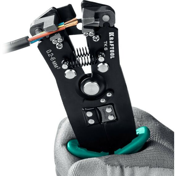 Электромонтажный инструмент: Стриппер автоматический многофункциональный KRAFTOOL TK-6 0.2 - 6 мм2 [22635] фотографии