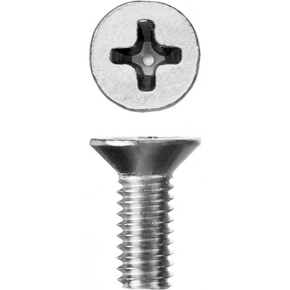 Метрический крепеж: Винт Зубр M4 x 10 мм DIN 965, 5 кг, кл. пр. 4.8, оцинкованный [303110-04-010] фотографии