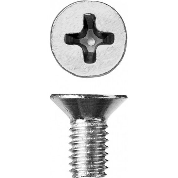 Метрический крепеж: Винт Зубр M5 x 10 мм DIN 965, 5 кг, кл. пр. 4.8, оцинкованный [303110-05-010] фотографии