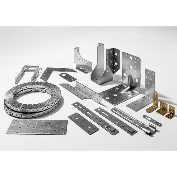 Перфорированный крепеж: Перфорированная монтажная лента Зубр ПЛ-2.0 40х2мм, 10м [310245-040] фотографии