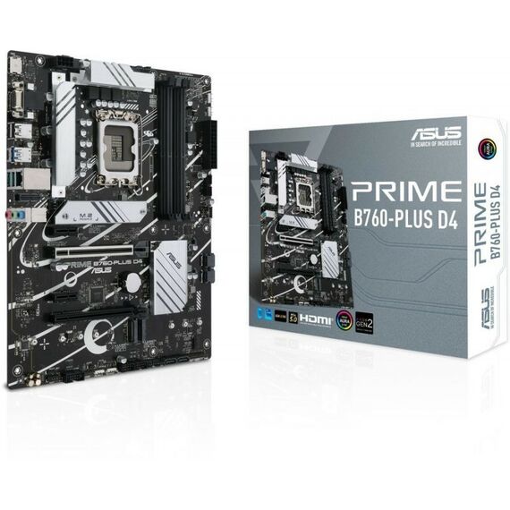 Материнские платы: Материнская плата Asus PRIME B760-PLUS D4 LGA1700 <B760> 2xPCI-E Dsub+HDMI+DP 2.5GbLAN SATA  ATX 4DDR4 (RTL) фотографии