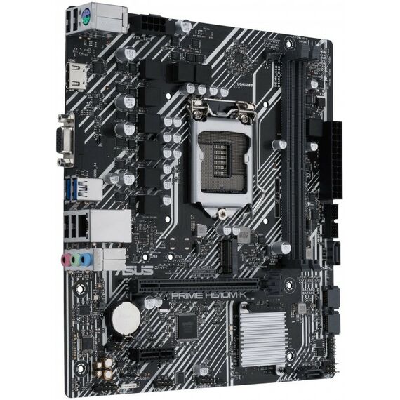 Материнские платы: Материнская плата Asus PRIME H510M-K LGA1200 <H510> PCI-E Dsub+HDMI GbLAN SATA MicroATX 2DDR4 (RTL) фотографии