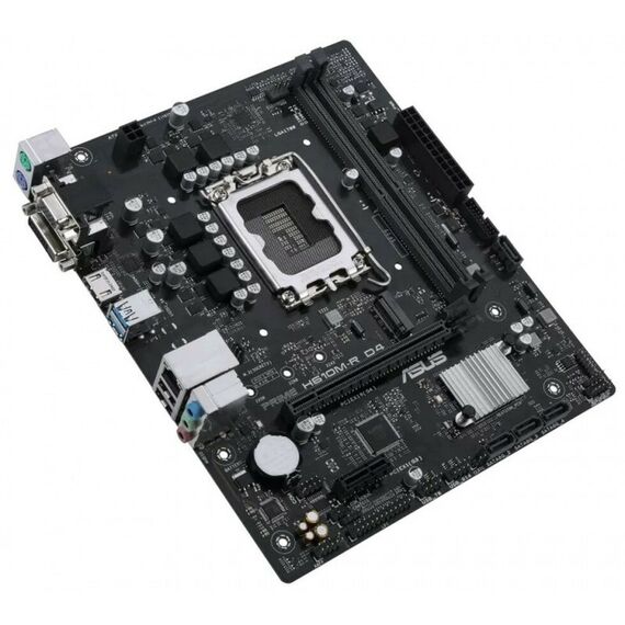 Материнские платы: Материнская плата Asus PRIME H610M-R D4-SI LGA1700 <H610> PCI-E Dsub+HDMI+DVI GbLAN SATA MicroATX 2DDR4 RTL фотографии
