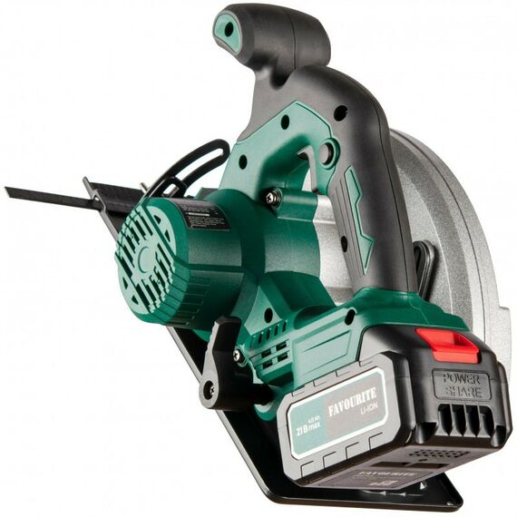 Дисковые пилы (циркулярные): Циркулярная пила аккумуляторная Favourite OBS 21 FCS 21В, 2/4Ач, бесщеточная, без АКБ и з/у фотографии