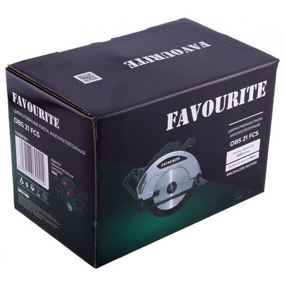 Дисковые пилы (циркулярные): Циркулярная пила аккумуляторная Favourite OBS 21 FCS 21В, 2/4Ач, бесщеточная, без АКБ и з/у фотографии