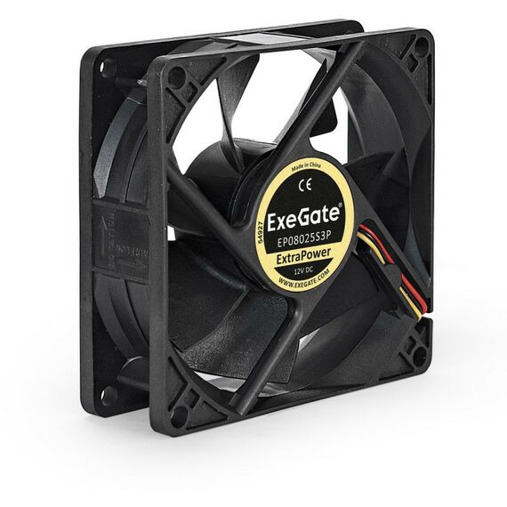Вентиляторы и охлаждение: Вентилятор Exegate EP08025S3P 3пин, 80x80x25мм [EX166174RUS] фотографии