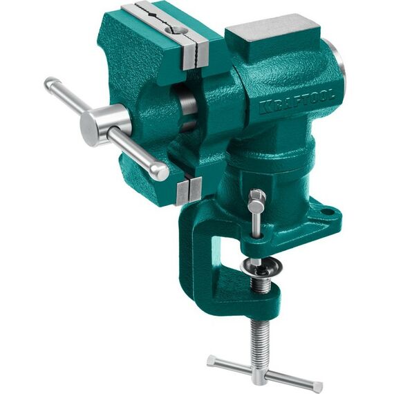 Тиски, струбцины, наковальни, верстаки: Многофункциональные настольные тиски KRAFTOOL 3D-MINI 65/38 мм [32714-65] фотографии