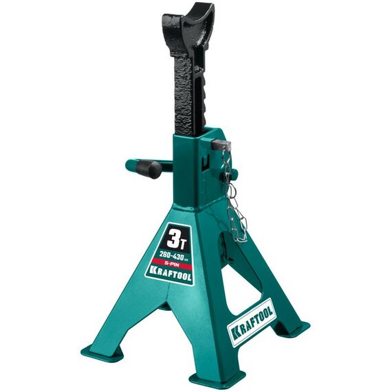 Домкраты: Подставка страховочная усиленная KRAFTOOL S-PIN 3т 280-430мм со штифтом [43465-3] фотографии