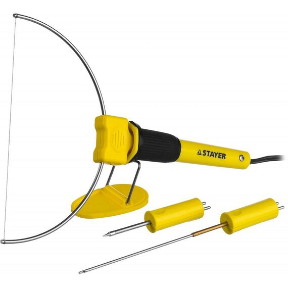 Паяльное оборудование: Прибор для художественной резки STAYER MAXterm 7Вт в наборе 3 насадки, аккуратный рез пенопласта+пластика [45257-H3] фотографии