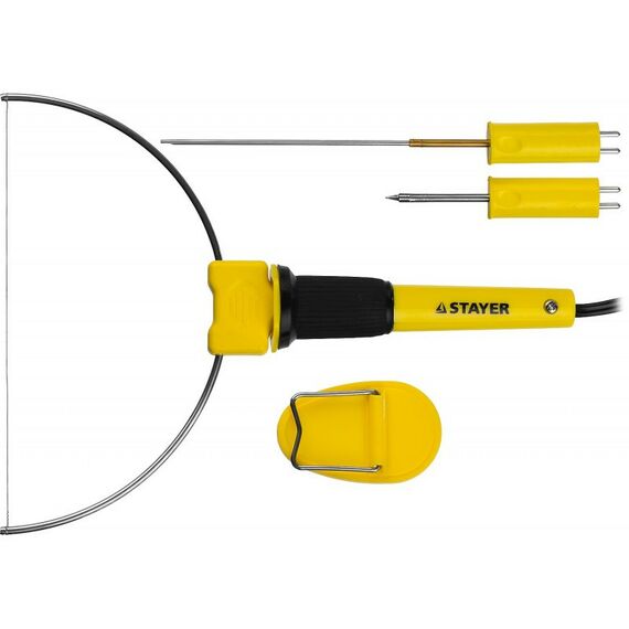 Паяльное оборудование: Прибор для художественной резки STAYER MAXterm 7Вт в наборе 3 насадки, аккуратный рез пенопласта+пластика [45257-H3] фотографии