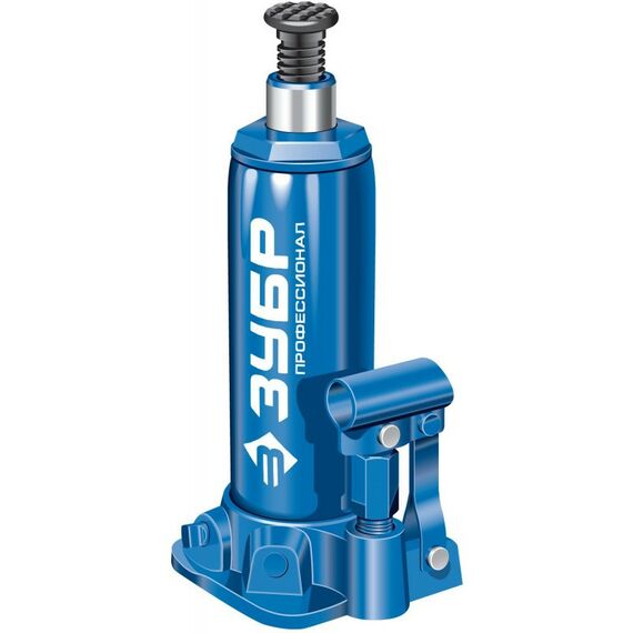 Домкраты: Домкрат бутылочный гидравлический Зубр Профессионал 6т 215-415мм в кейсе [43060-6-K] фотографии